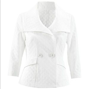 CAbi Club Blazer White NWT 128.00 Sz. M